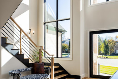 Inspiration for a contemporary entryway remodel in Other