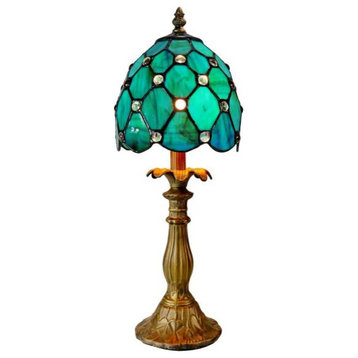 Dale Tiffany TA19211 Elenora Jewel, 1 Light Accent Lamp, Bronze/Dark Brown