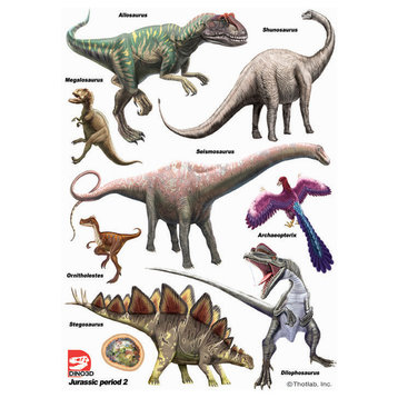 Dinosaurs: Jurassic P1 2-Sheet IdeaStix Accents Peel and Stick