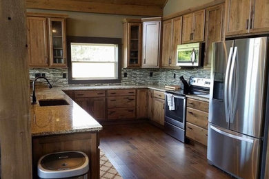 Example of a mountain style home design design in Other