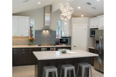 Inspiration for a contemporary kitchen remodel in Other