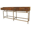 Goldbust Console Table with 4 Drawers