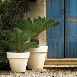 Bordato Liscio Outdoor Planters by Serralunga - Outdoor Pots And Planters