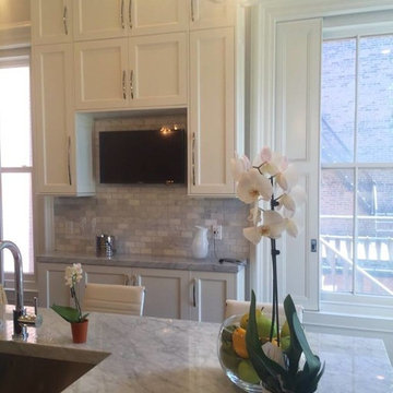 Billerica Black and White Minimalist Kitchen