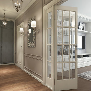 Interior design in residential complex "Chocolate"