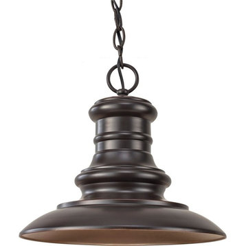 Feiss 1-Light Outdoor Lantern, Restoration Bronze