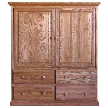Traditional TV Armoire With Doors