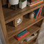 Sauder Misc Storage 5-Shelf Tall Wood Bookcase in Sindoori Mango