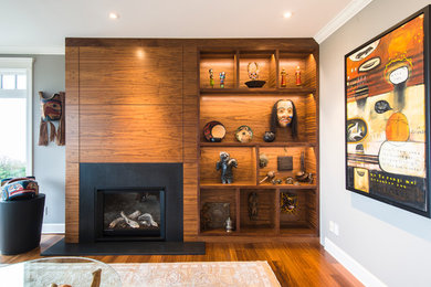 Inspiration for a transitional living room remodel in Vancouver