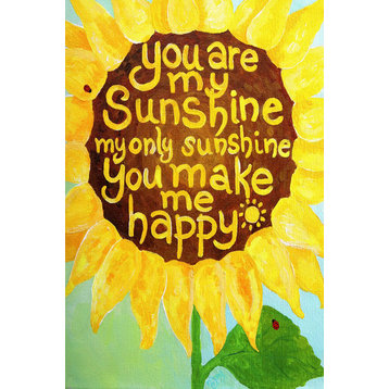 Marmont Hill, "Sunshine Sunflower II" by Nicola Joyner on Wrapped Canvas, 20x30