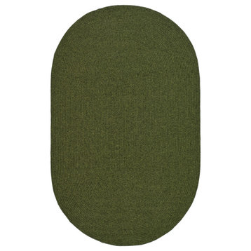 Safavieh Braided Collection BRD315 Rug, Green, 3'x5'Oval