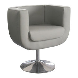 Bliss Swivel Chair | Gray - Armchairs And Accent Chairs