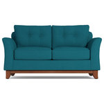 Apt2B - Apt2B Marco Apartment Size Sofa, Biloxi Blue, 60"x37"x32" - Make yourself comfortable on the Marco Apartment Size Sofa. Button-tufted back cushions and a solid wood base give it a sleek, sophisticated, and modern look!
