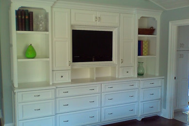 Kitchen - kitchen idea in Phoenix with white cabinets