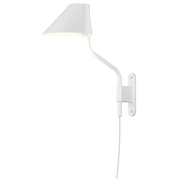 Pitch LED Wall Lamp, Satin White