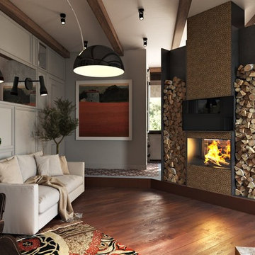 Living Room 3D Render for Fresno Project