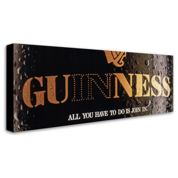 Guinness Brewery 'All You Have To Do Is Join In' Canvas Art, 81"x19"