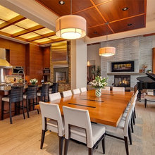 bridging kitchen and dining room