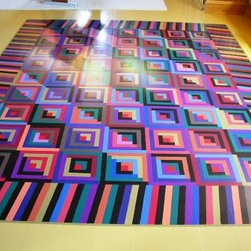 Painted Area Rugs - Area Rugs