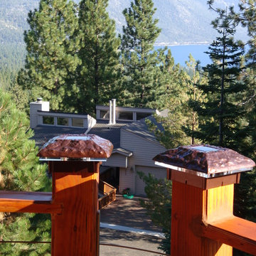 Kinch - Deck lighting using low voltage lighted post caps.
