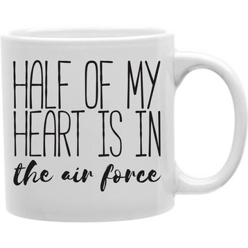 Half Of My Heart Is In The Air Force Mug