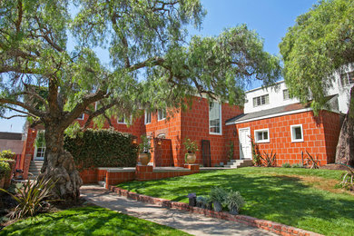 Inspiration for a timeless exterior home remodel in San Diego