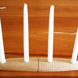 Sculpted "Whaleback" Candle Holders - Candleholders