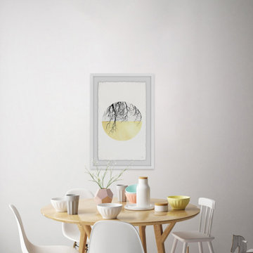"Branches et Racines III" Framed Painting Print