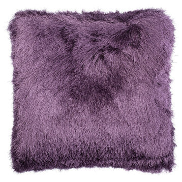 Safavieh Cali Shag Pillow Purple 20" X 20"