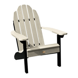 ELK OUTDOORS - The Essential Adirondack Chair, Black and White - Adirondack Chairs