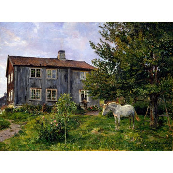 Tile Mural At The Farm Ulvin By Gerhard Munthe, 6"x8", Glossy