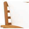 Vidaxl Garden Bench 47.2" With Cream Cushion Solid Acacia Wood