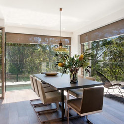 Dining area with strategic placement of Breezway Louvres for cross flow ventilat - Windows
