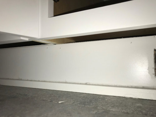 Advice Vents Under Cabinets Not Ducted Large Gap Above Toe Kick