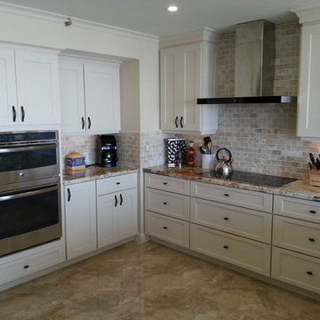 Contemporary Kitchen Renovation, Beach Condo, Addison, Boca Raton, Florida