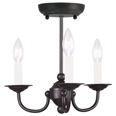 LIVEX Lighting 4153-04 Home Basics 3-Light Mini Chandelier