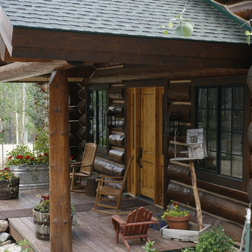 Authentic Rocky Mountain Log Cabin