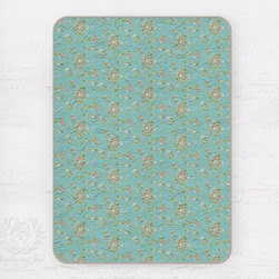 Cot Quilt in Autumn Wildflowers on Duckegg Blue - Products