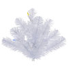 Vickerman Pine Christmas Tree, 300 Multi Colored LED, Crystal White, 4.5'x37"