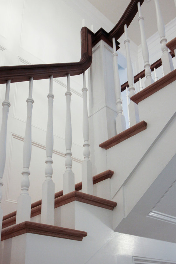 Elegant Wall-Mounted Craftsman Style Staircase, Arlington VA 22205