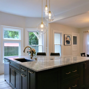 Black and White Village Kitchen