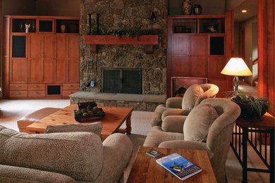 Inspiration for a living room remodel in Other