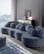 Modern 7-Seat Modular Sofa Velvet Upholstered Modular Sofa with Ottoman & Pillow