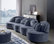 Modern 7-Seat Modular Sofa Velvet Upholstered Modular Sofa with Ottoman & Pillow