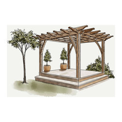 Cedar Pergola Kit - Pergolas