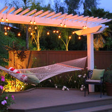 Deck with hammock