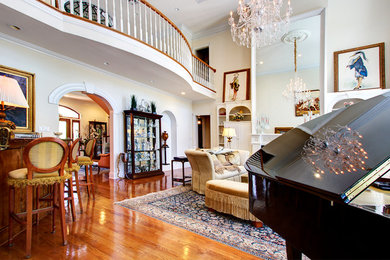 Inspiration for a timeless family room remodel in New Orleans