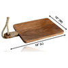The Mascot Hardware 18'' x 10'' Rectangle Wooden Cutting Board With Handle