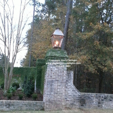 Sheryl's Extra Large New Orleans Style Gas Lanterns On Columns