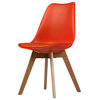 Padded Side Chair, Orange